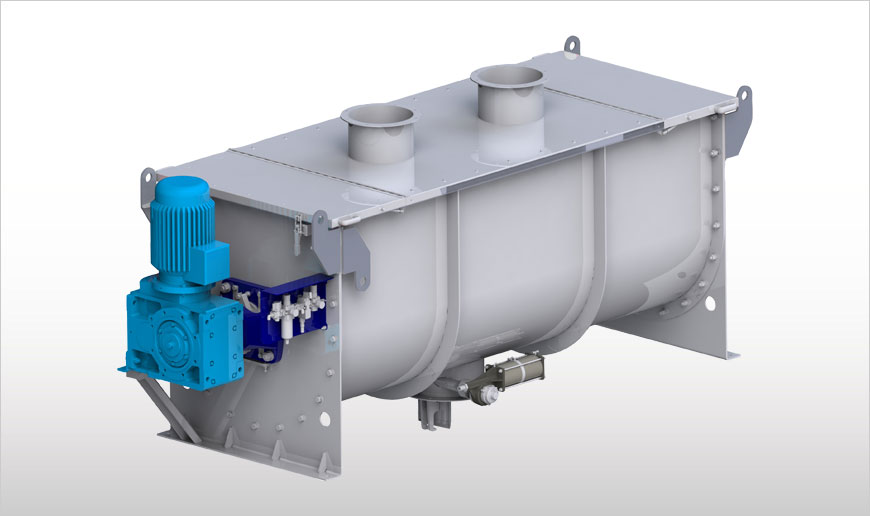 Máy trộn ribbon công nghiệp trục đơn WBR